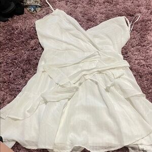 White Wrap romper